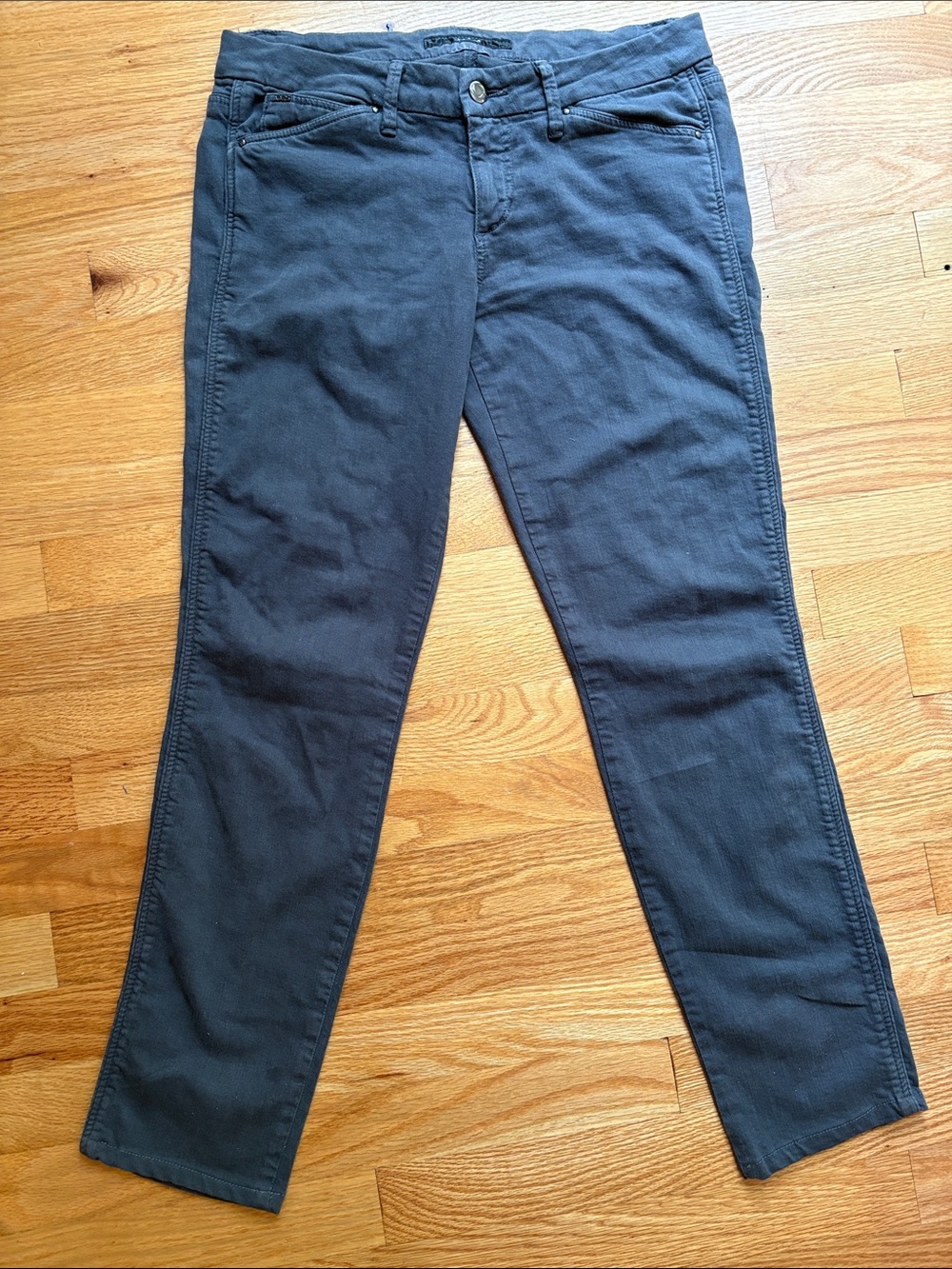 Joe’s Jeans Chelsea Gray Skinny Jeans Tailored Hem Stretch Size 29 Women’s
